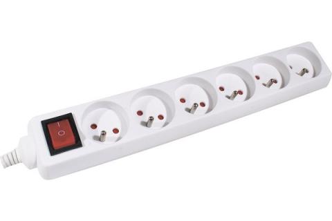 Dexlan Power Strip with Switch- 6 outlets 1,50 m
