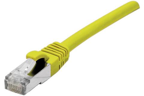 Cat6 RJ45 Patch cable F/UTP LSZH snagless yellow - 30 m