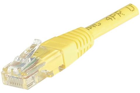 Cat5e RJ45 Patch cable U/UTP yellow - 20 m