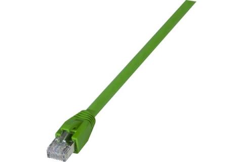 Cat6A RJ45 Patch cable S/FTP LSZH PUR snagless green - 3 m