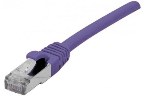 Cat6 RJ45 Patch cable F/UTP LSZH snagless purple - 0,5 m