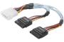Molex to 2 x SATA power adapter cable- 15 cm