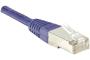 Cat6 RJ45 Patch cable F/UTP purple - 0,5 m