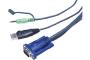 ATEN CS64U Mini KVM 4 U.C. VGA/USB + Audio cables integrados
