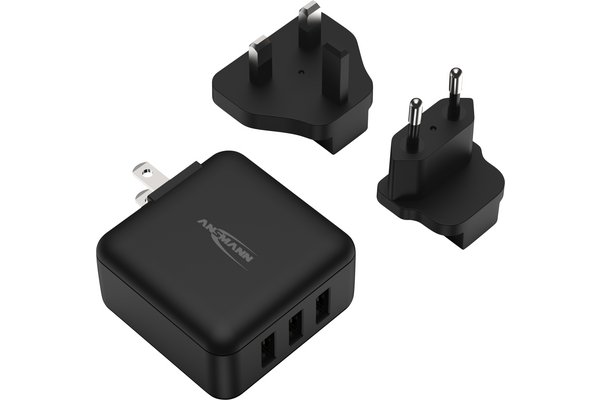 TRAVEL WALL USB CHARGER 3 PORTS