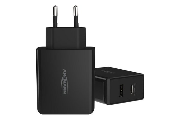 WALL USB CHARGER 2 PORT WITH TYPE C PD