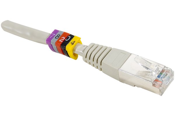 Dexlan clips de marca para cable color 6 mm