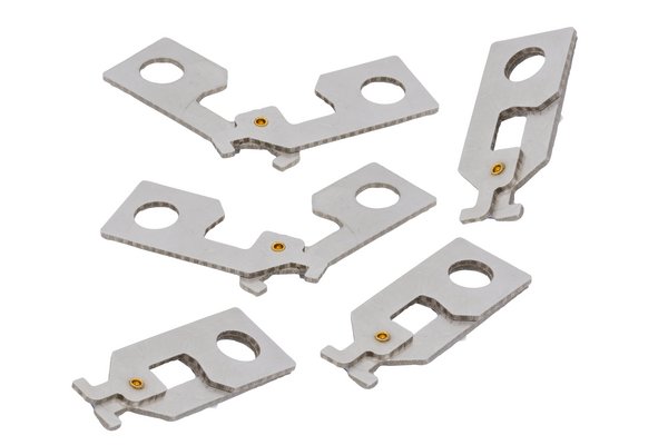 Pack of 5 Hooks to secure câbles with optional lock