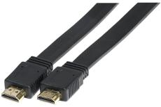 HDMI High Speed flat cord Black- 3 m
