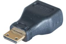 HDMI A female to mini HDMI male adapter gold