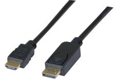 Displayport 1.2 to hdmi 1.4 cord black- 2m