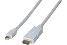 Mini DisplayPort 1.2 to HDMI 1.4 cord White- 2m