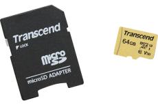 TRANSCEND Micro SDHC UHSI card 500S Class 10 16 Go with SD adaptor