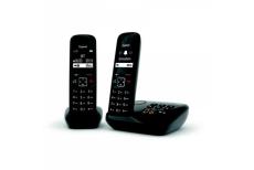 GIGASET AS690A DUO DECT PHONE BLACK W/ANSWER
