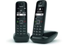 GIGASET AS690 DUO DECT PHONE BLACK