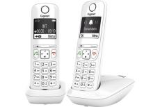 GIGASET AS690 DUO DECT PHONE WHITE