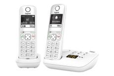 GIGASET AS690A DUO DECT PHONE WHITE W/ANSWER