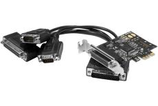 PCIe I/O Combo Card LP- 2 x RS232 Serial + 1 x Parallel