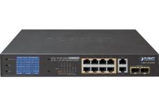Planet GSD-1002VHP sw 10P gigabit with 8P poe+ & lcd screen