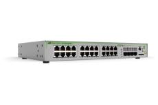 24 x 10/100/1000T ports and 4 x SFP uplink slots (100/1000X SFP), Fixed one AC p