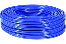F/UTP cat.6a stranded-wire cable LSZH Blue- 100 m