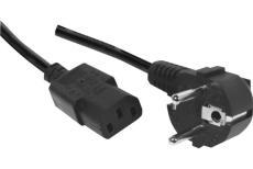 Cable de corriente eléctrica estándar negro de 0,60 m