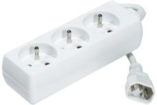 Power Strip for UPS IEC C14 with 3 outlets and IEC C14 cord