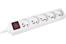 Dexlan Power Strip with Switch- 5 outlets 1,50 m