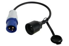 IEC 60309 male to CEE7 female adapter