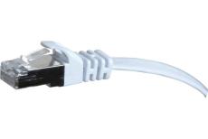 Cat6 RJ45 Flat patch cable U/FTP snagless white - 5 m