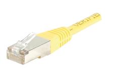 Cat5e RJ45 Patch cable F/UTP yellow - 0,5 m