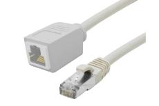 CAT6A S/FTP EXTENSION PATCH CORD GREY 2M