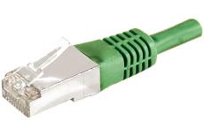 DEXLAN Cat6A RJ45 Patch cable F/UTP green - 0,3 m