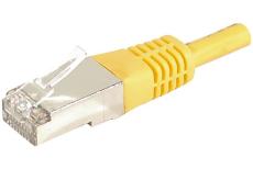 DEXLAN Cat6A RJ45 Patch cable F/UTP yellow - 0,3 m