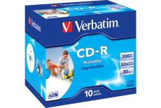 CD-R 80  700 MB PACK DE 10 CRYSTAL BOX