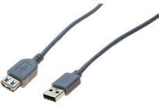 USB2.0 extension cable a male / a female grey - 0.40 m