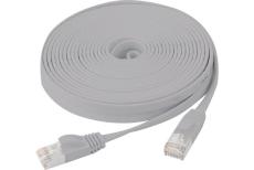 Cat6 RJ45 Flat patch cable U/FTP snagless grey - 1 m